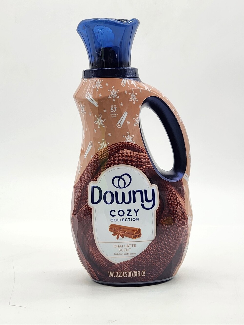 Downy Cozy Collection Liquid Fabric Softener, Chai Latte Scent, 38 fl oz New